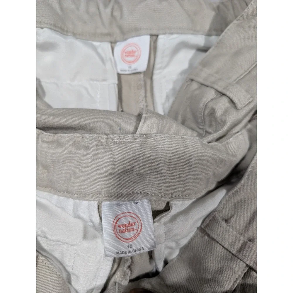 Girls School Uniform Lot 5 Pc Khaki Pants Children's Place Polo Size 7-10